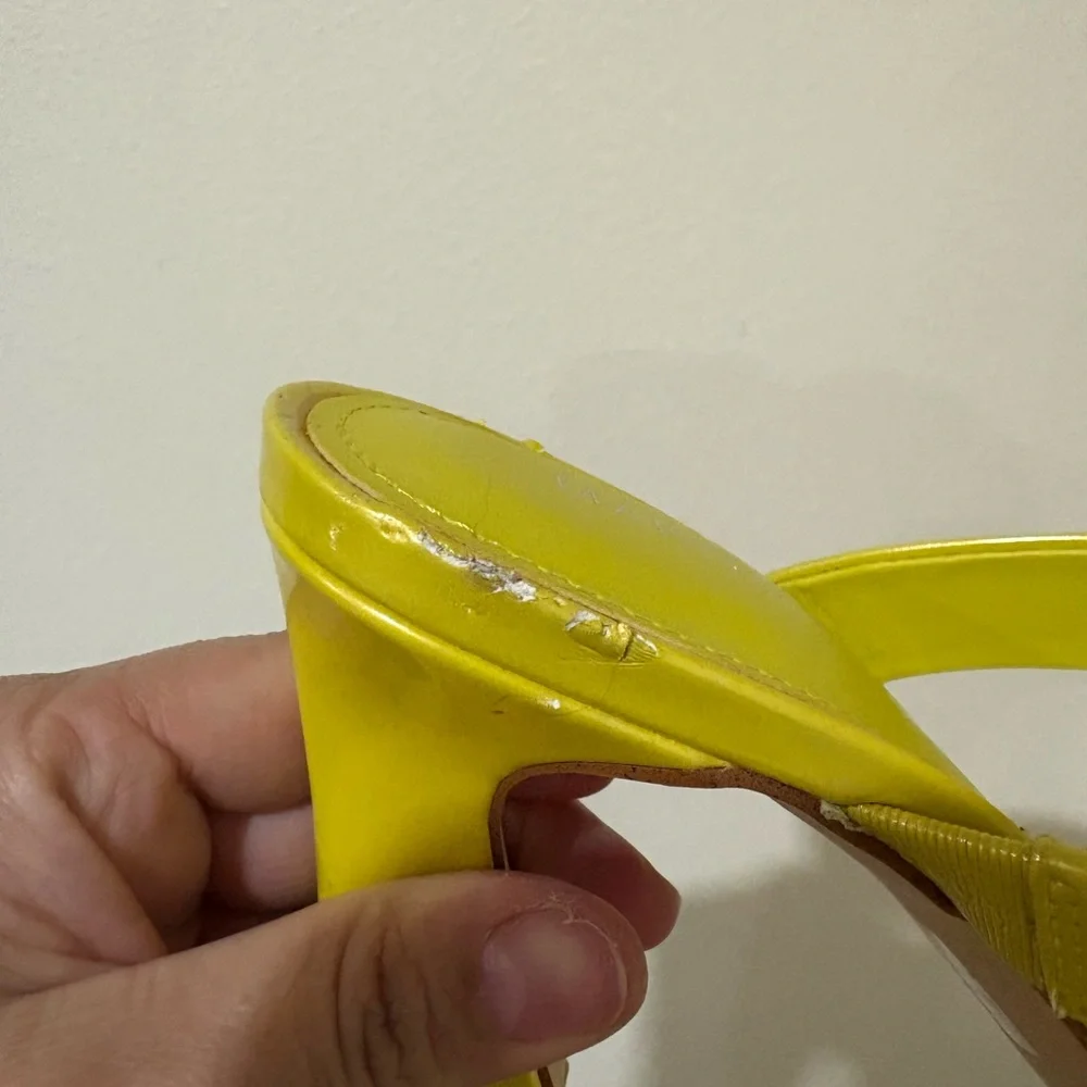 Marc Fisher Yellow Women's Sandals - Picture 5 of 5